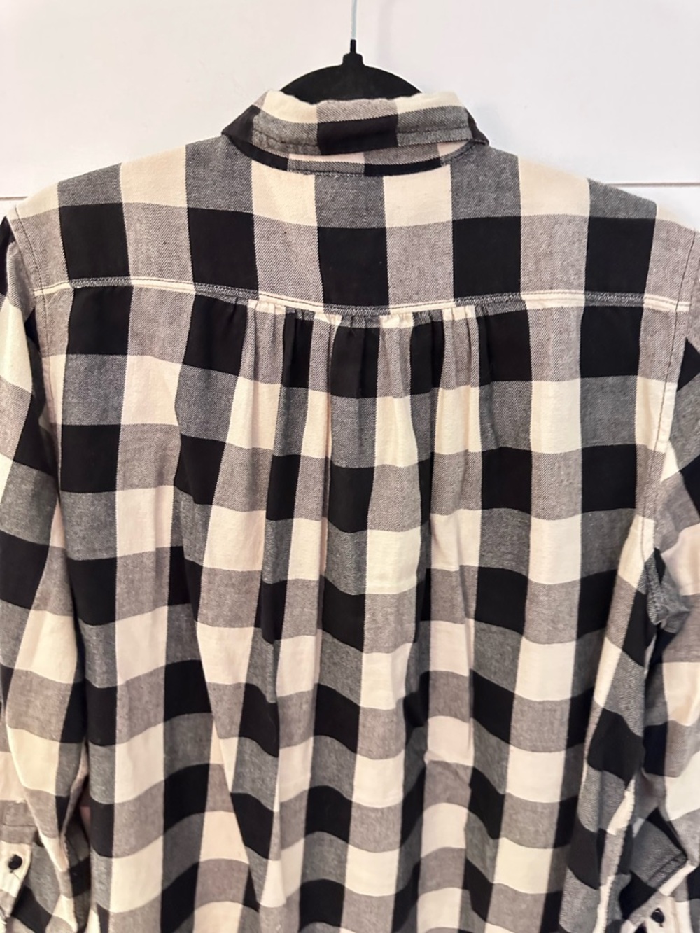 Denim & Supply Ralph Lauren L black-white gingham long sleeve casual button down - Picture 9 of 12